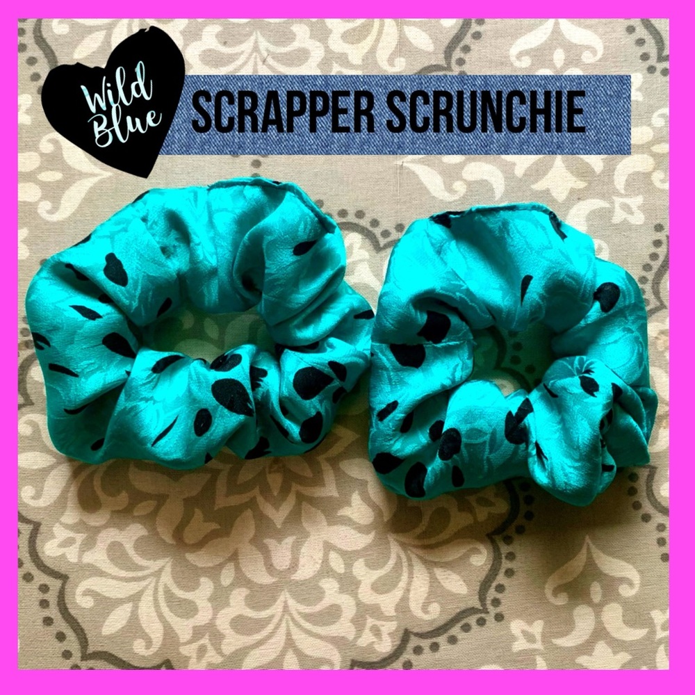 *Wild Blue* Scrapper Scrunchie